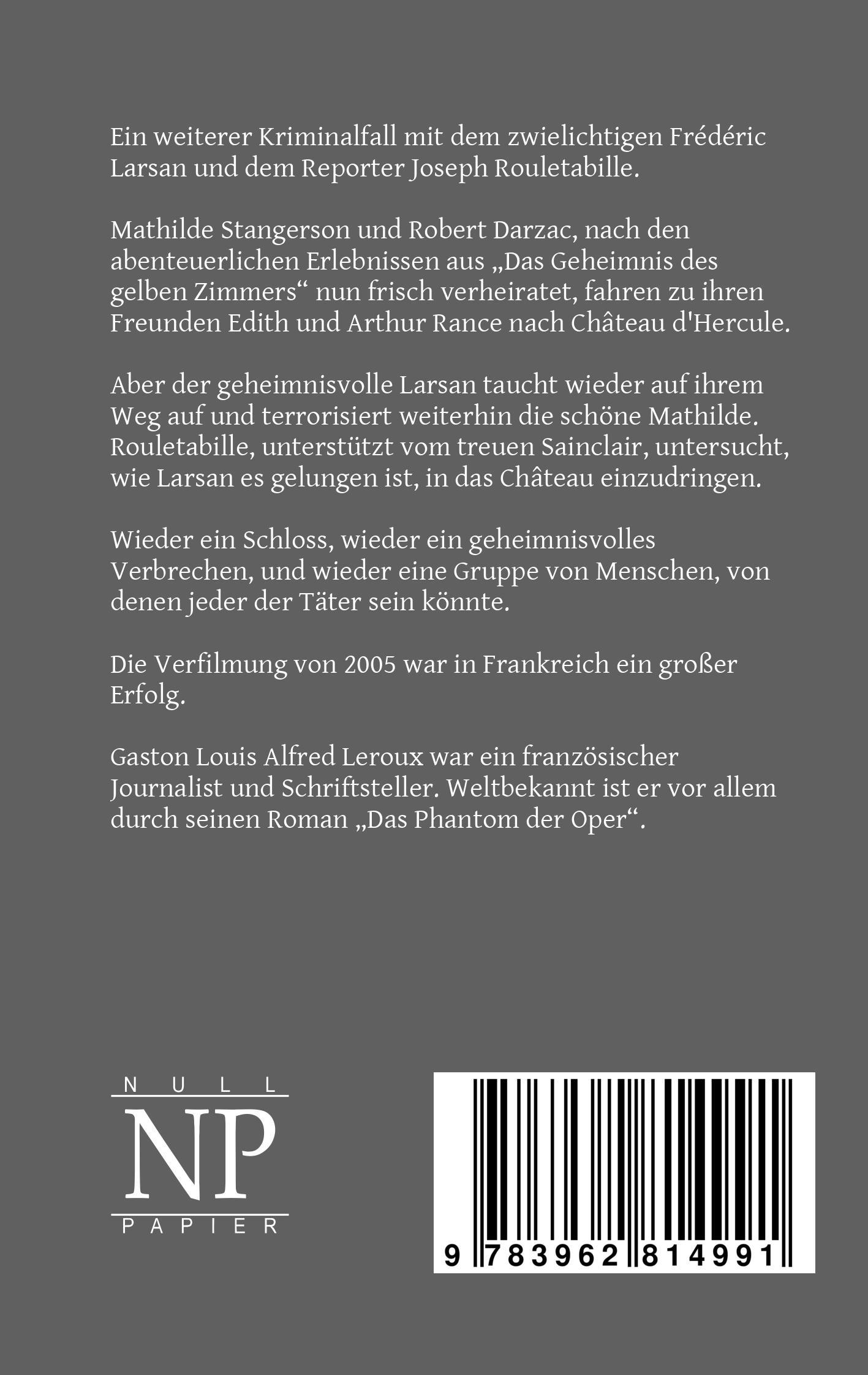 Rückseitencover Das Parfüm der Dame in Schwarz