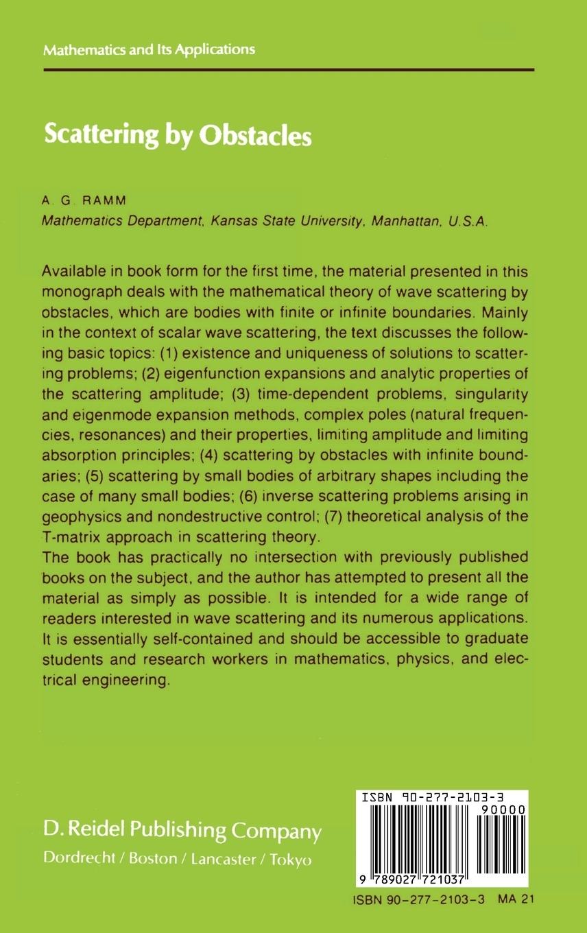 Rückseitencover Scattering by Obstacles