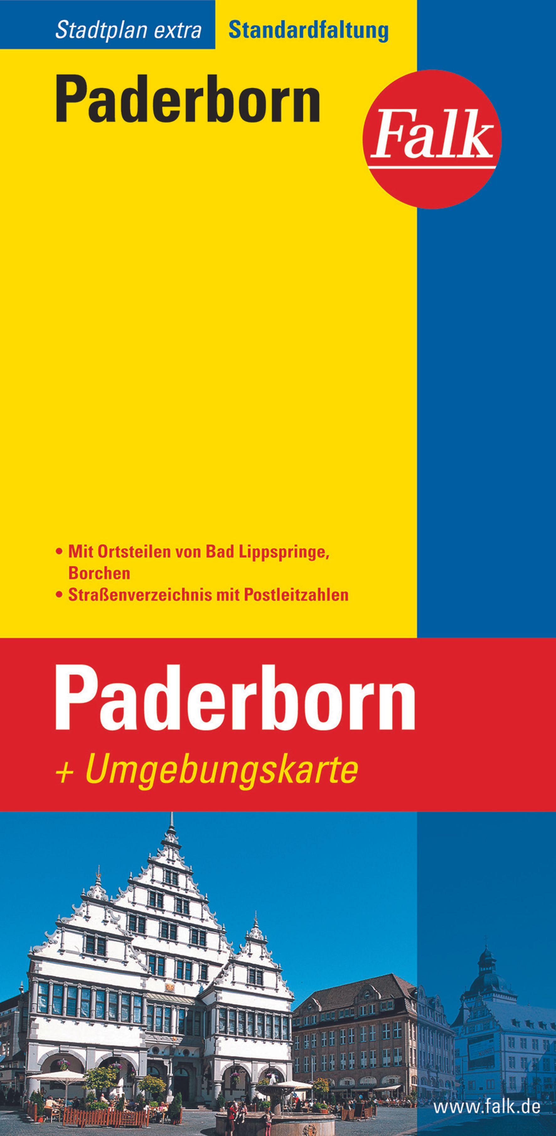 Vorderes Coverbild Falk Stadtplan Extra Paderborn 1:20 000