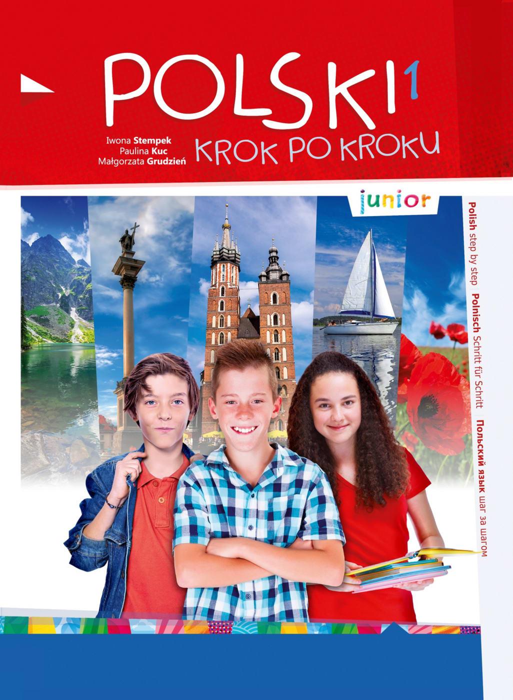 Vorderes Coverbild POLSKI krok po kroku - junior 1. Kursbuch + MP3-CD