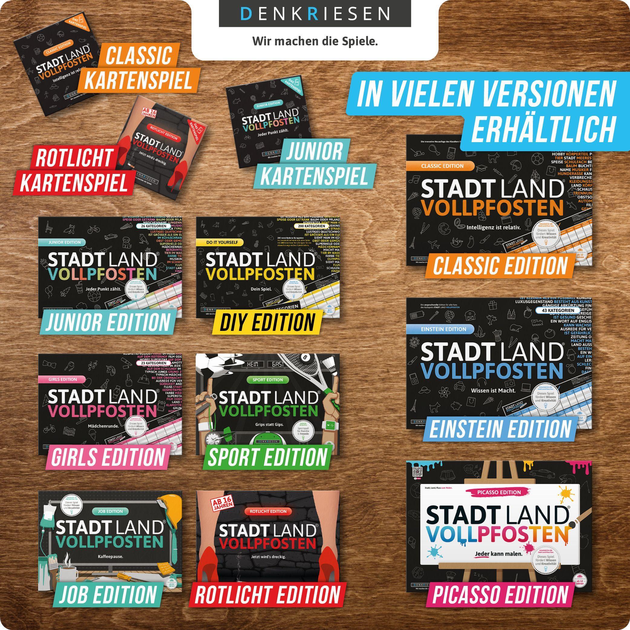 Beispielinhalt (Bild) STADT LAND VOLLPFOSTEN® - JUNIOR EDITION - Für Kinder und Jugendliche