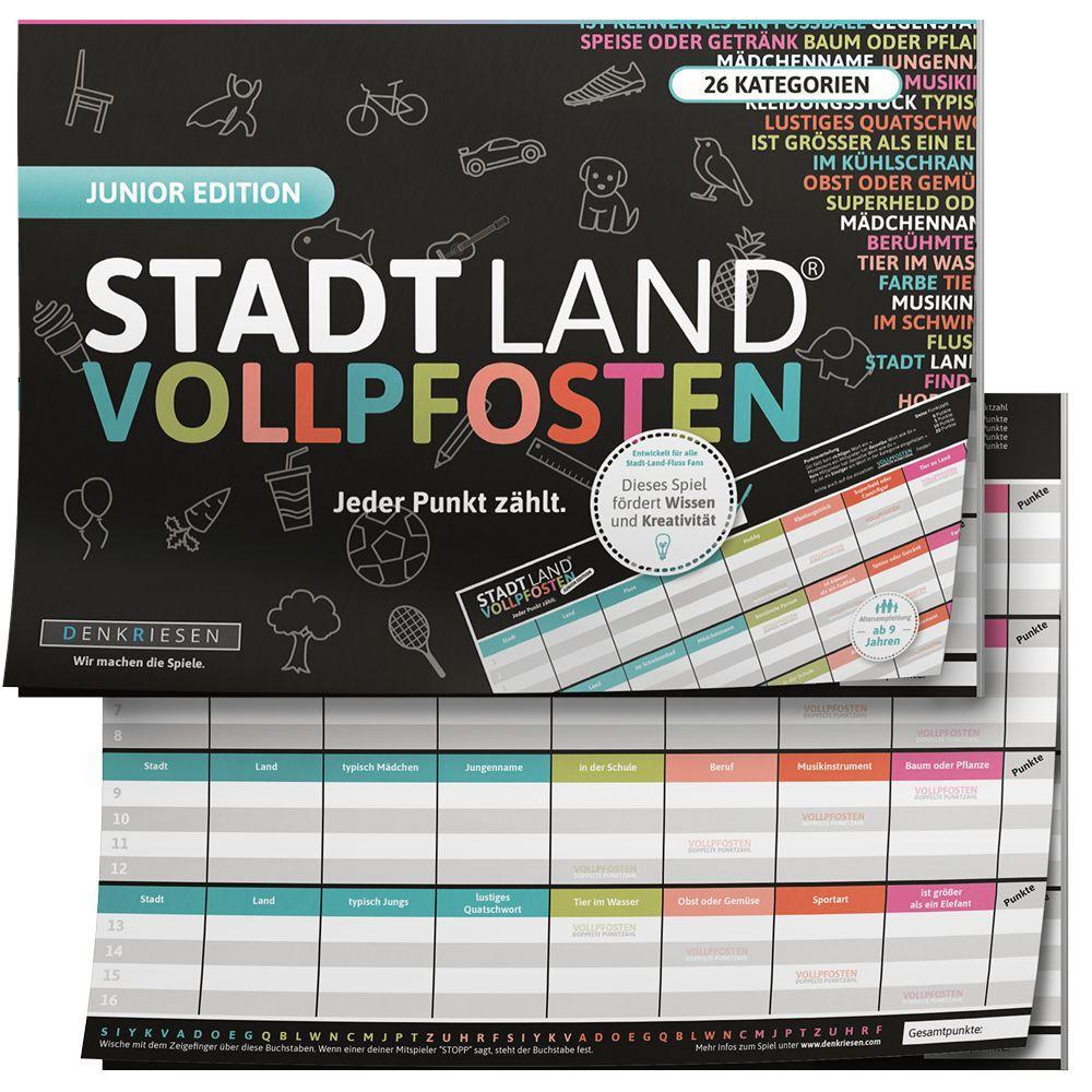 Vorderes Coverbild STADT LAND VOLLPFOSTEN® - JUNIOR EDITION - Für Kinder und Jugendliche