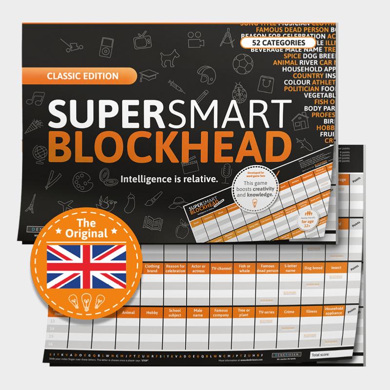 Vorderes Coverbild SUPER-SMART-BLOCKHEAD - "Intelligence is relative"