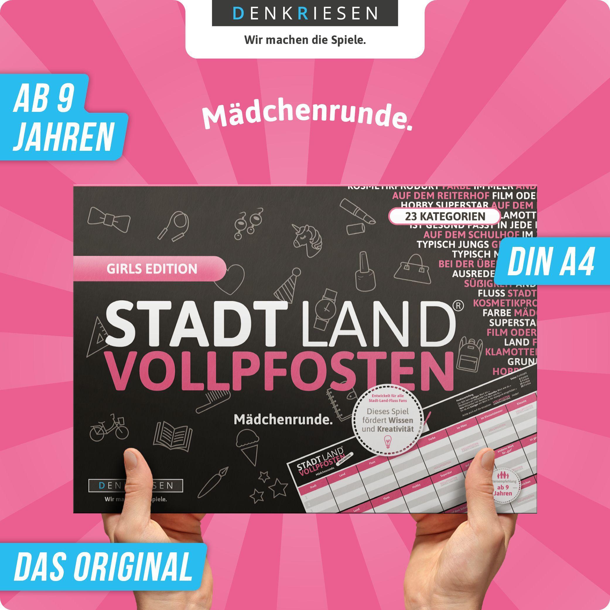 Beispielinhalt (Bild) STADT LAND VOLLPFOSTEN® - GIRLS EDITION "Mädchenrunde"
