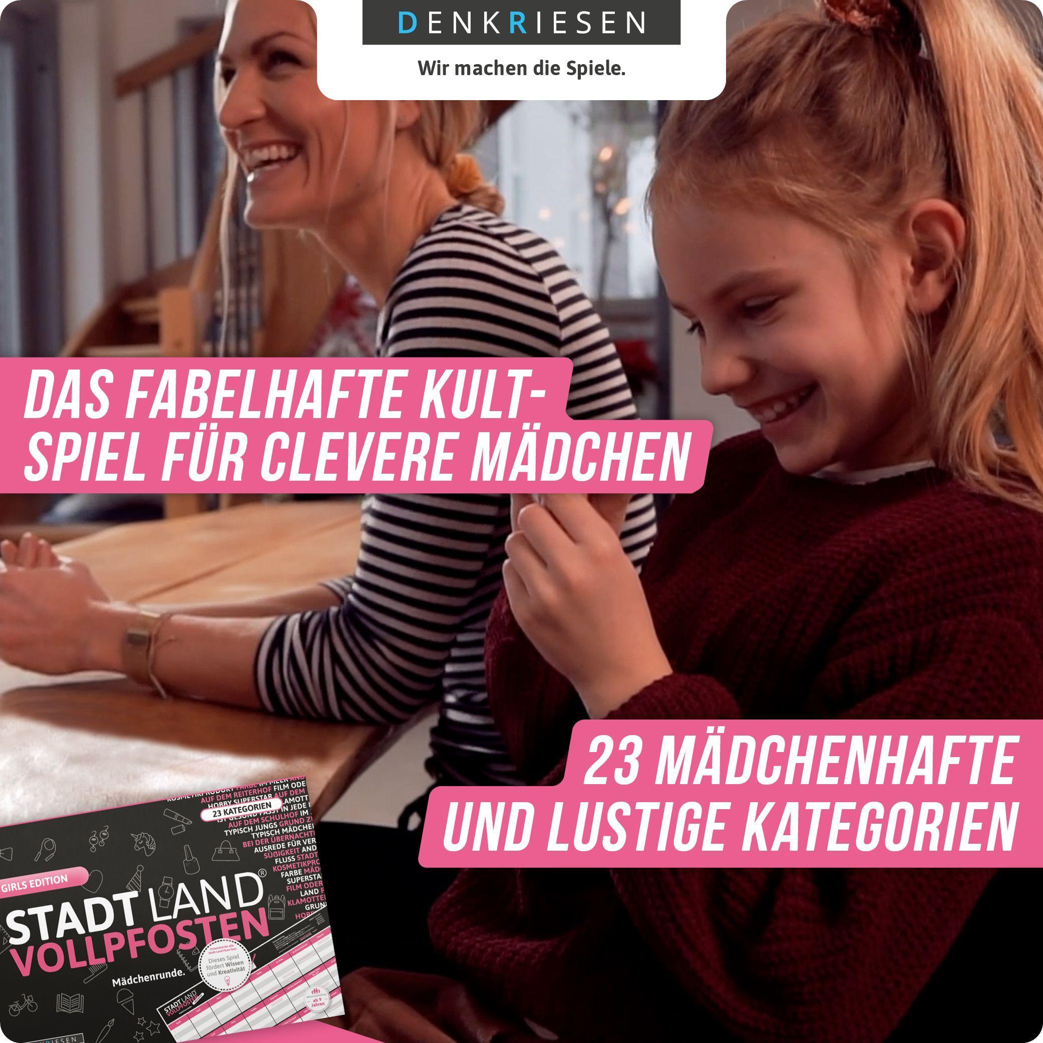 Beispielinhalt (Bild) STADT LAND VOLLPFOSTEN® - GIRLS EDITION "Mädchenrunde"