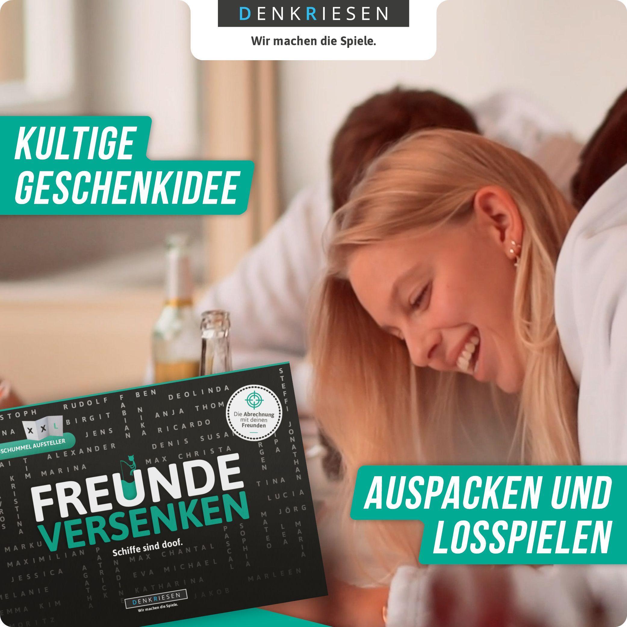 Beispielinhalt (Bild) FREUNDE VERSENKEN® - "Schiffe sind doof" - Schiffe versenken neu aufgelegt