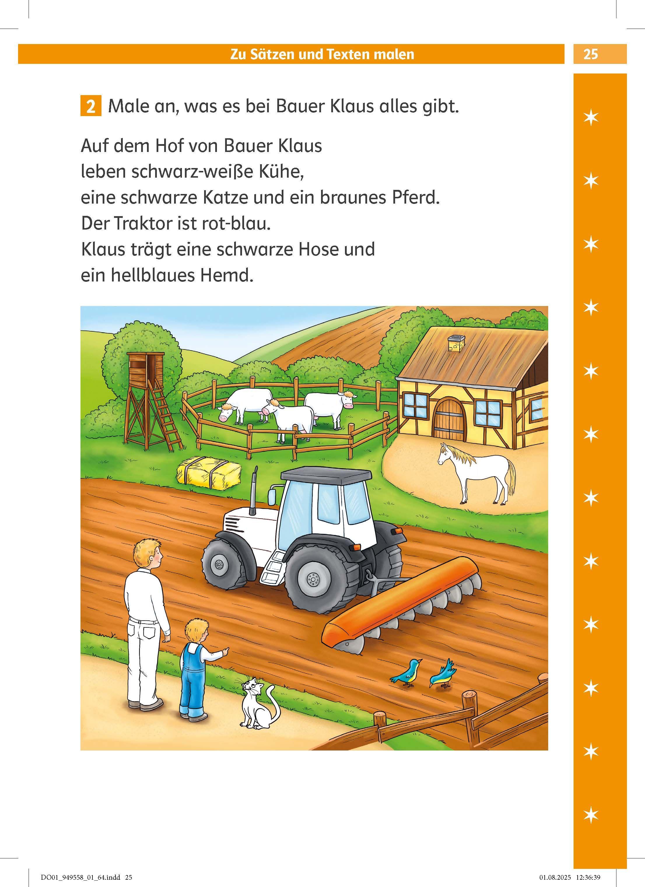 Beispielinhalt (Bild) Die Deutsch-Helden Flüssig lesen und verstehen 1. Klasse