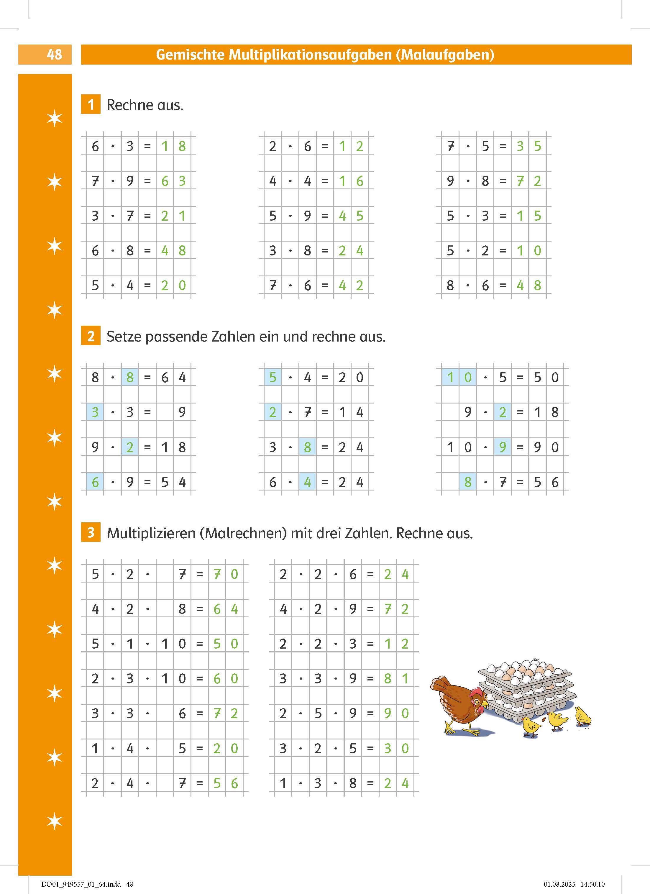 Beispielinhalt (Bild) Klett Die Mathe-Helden Kopfrechnen 2. Klasse. Mathematik in der Grundschule