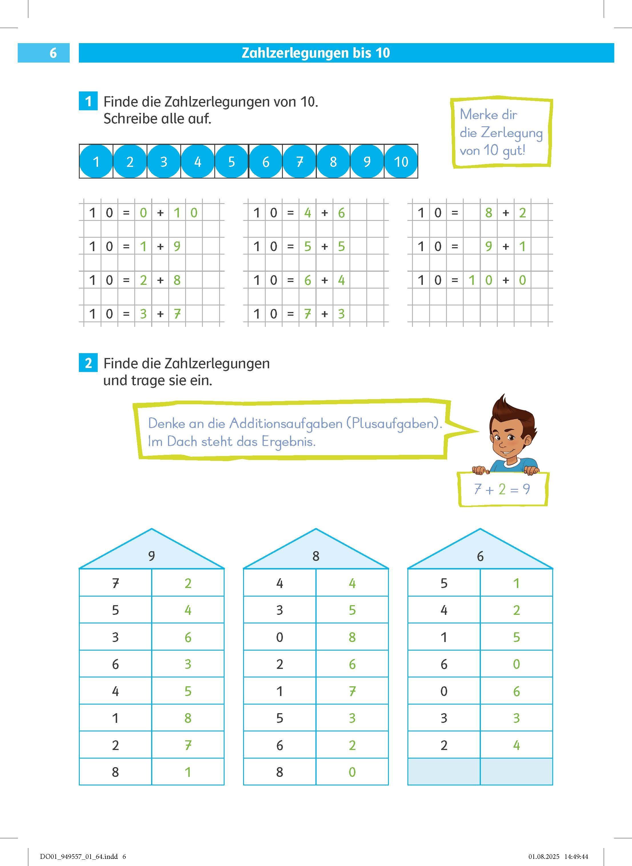 Beispielinhalt (Bild) Klett Die Mathe-Helden Kopfrechnen 2. Klasse. Mathematik in der Grundschule