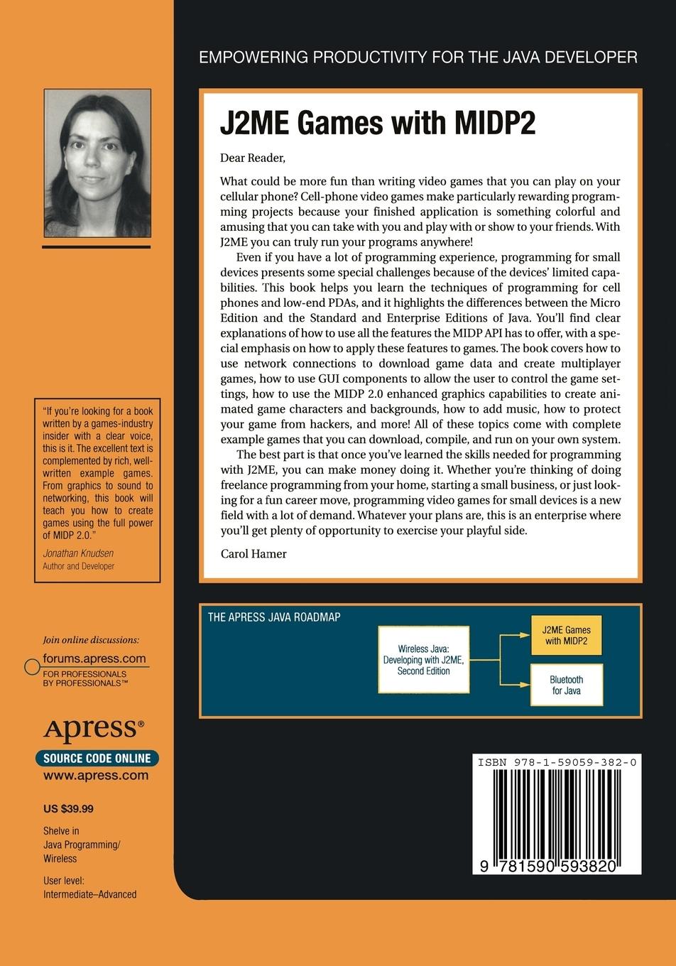 Rückseitencover J2ME Games with MIDP2