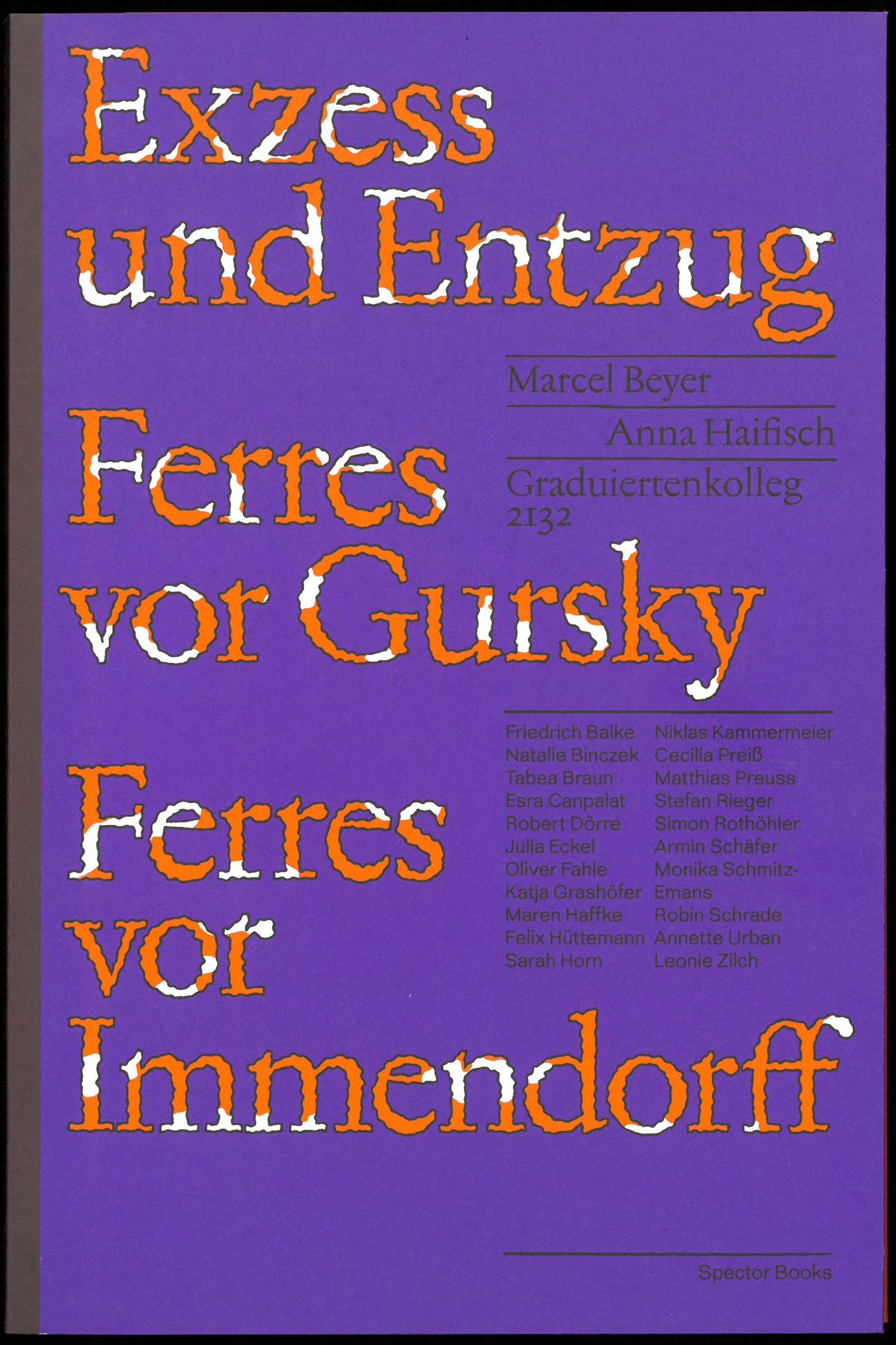Vorderes Coverbild Exzess und Entzug