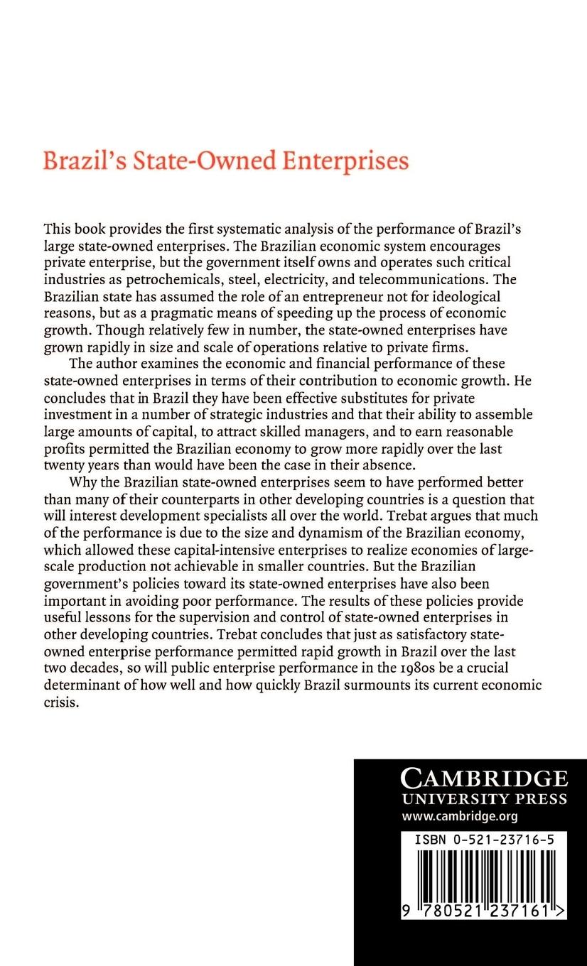 Rückseitencover Brazil's State-Owned Enterprises