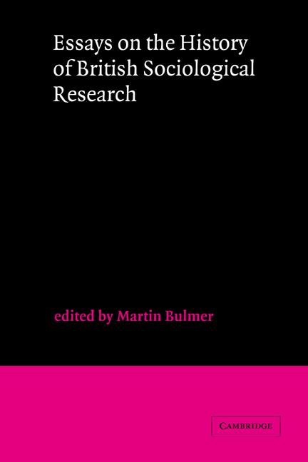 Vorderes Coverbild Essays on the History of British Sociological Research