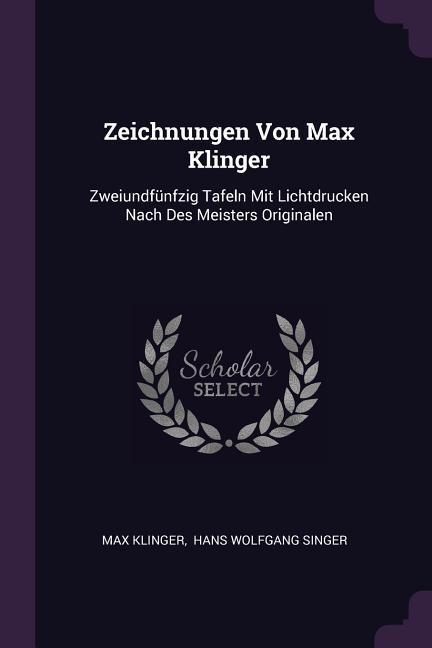 Vorderes Coverbild Zeichnungen Von Max Klinger