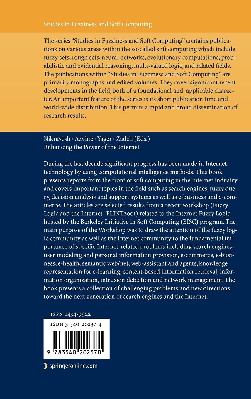 Rückseitencover Enhancing the Power of the Internet