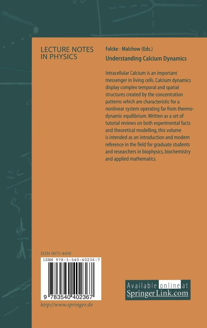 Rückseitencover Understanding Calcium Dynamics