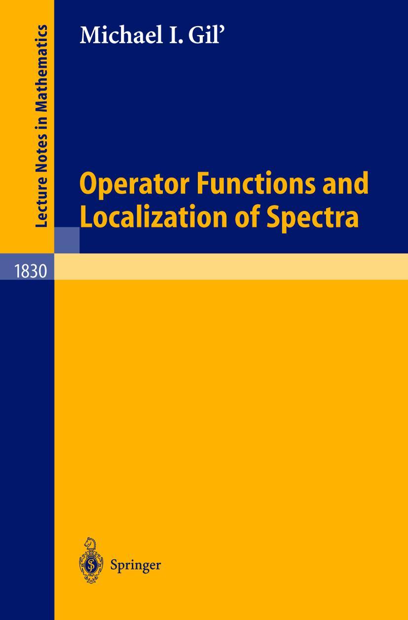Vorderes Coverbild Operator Functions and Localization of Spectra