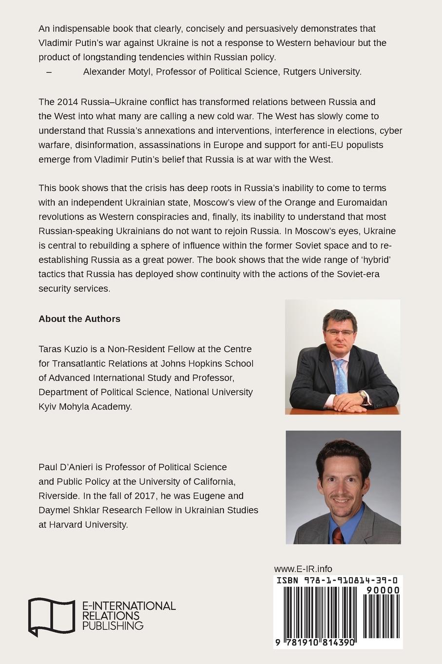 Rückseitencover The Sources of Russia's Great Power Politics