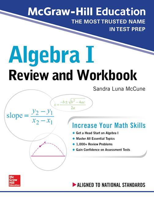 Vorderes Coverbild McGraw-Hill Education Algebra I Review and Workbook