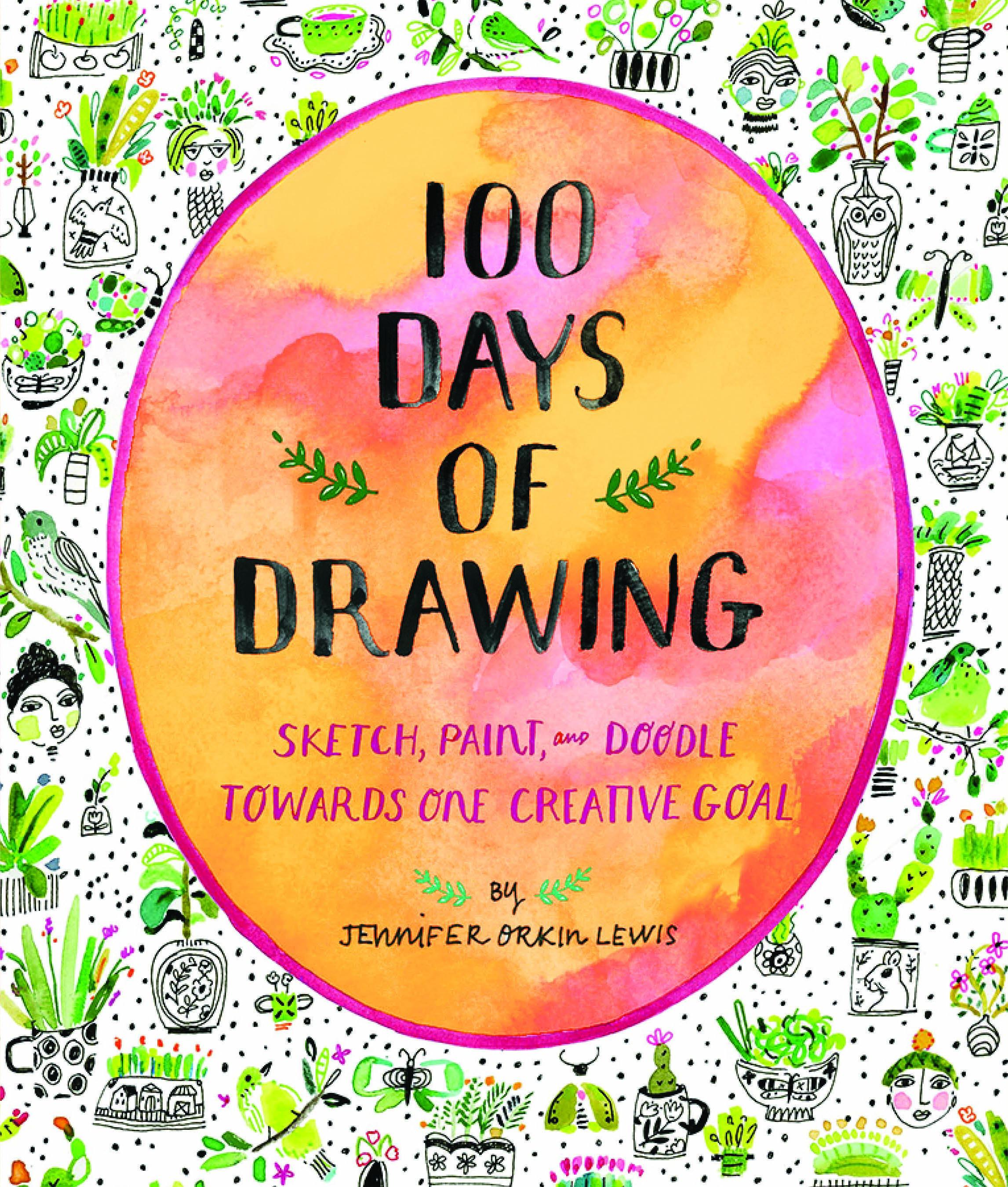 Vorderes Coverbild 100 Days of Drawing (Guided Sketchbook)