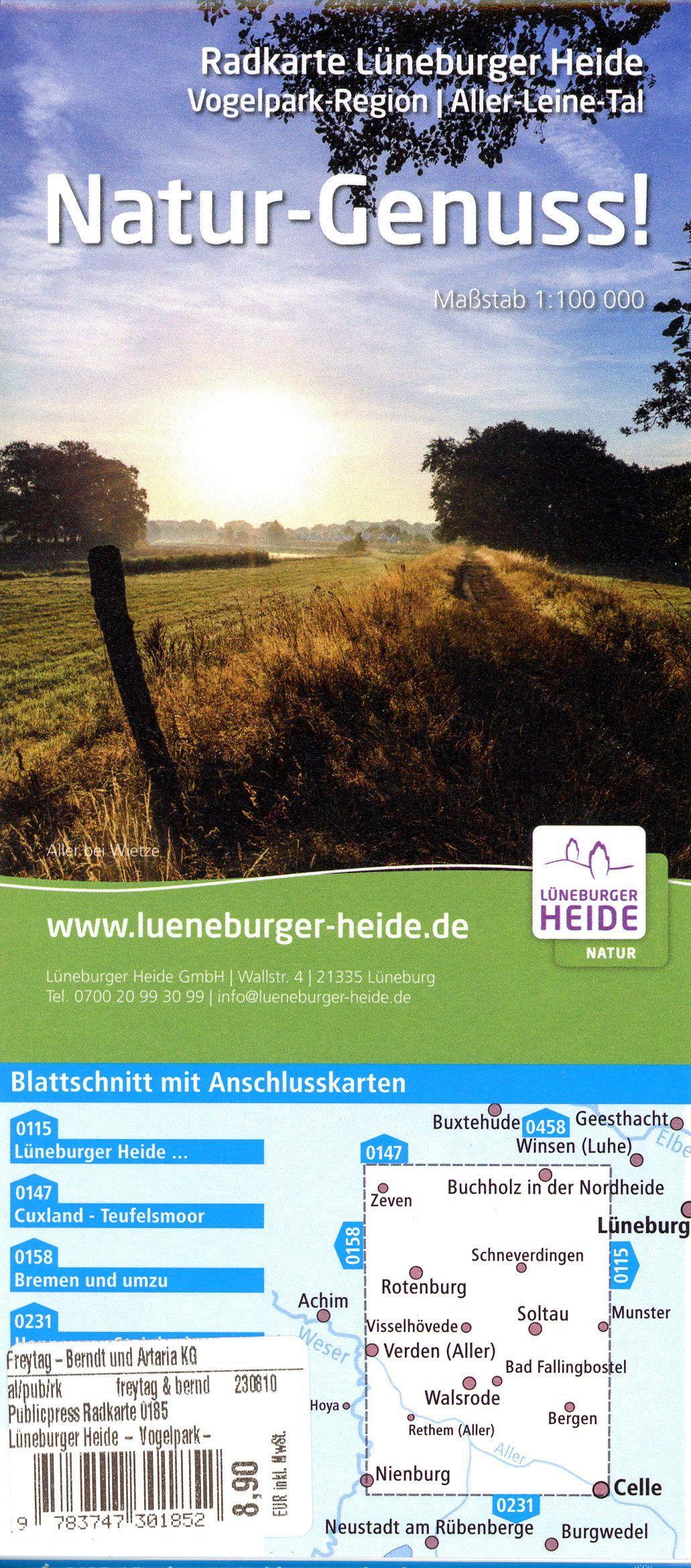 Beispielinhalt (Bild) Lüneburger Heide - Vogelpark-Region, Aller-Leine-Tal 1:100 000