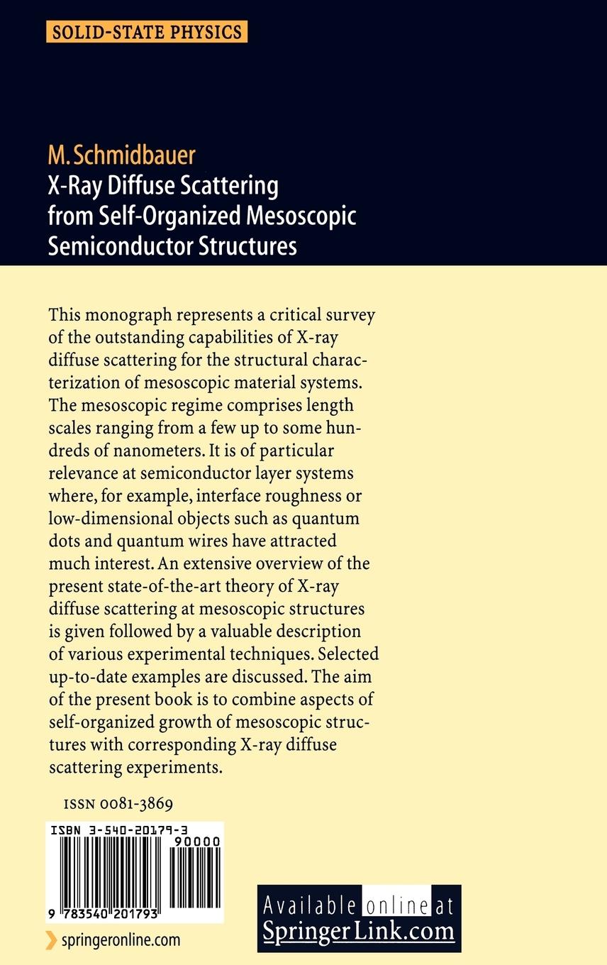 Rückseitencover X-Ray Diffuse Scattering from Self-Organized Mesoscopic Semiconductor Structures