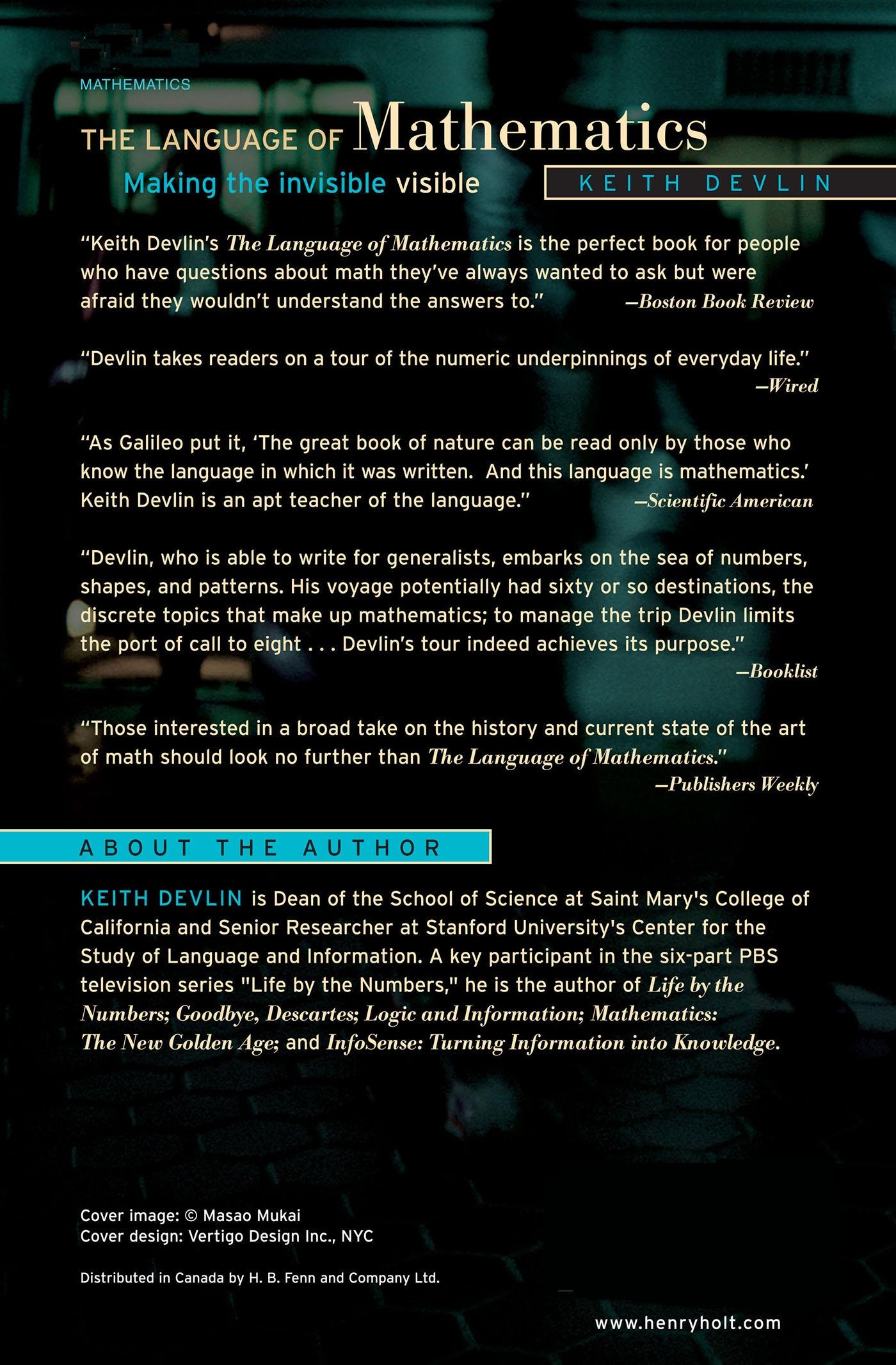 Rückseitencover Language of Mathematics