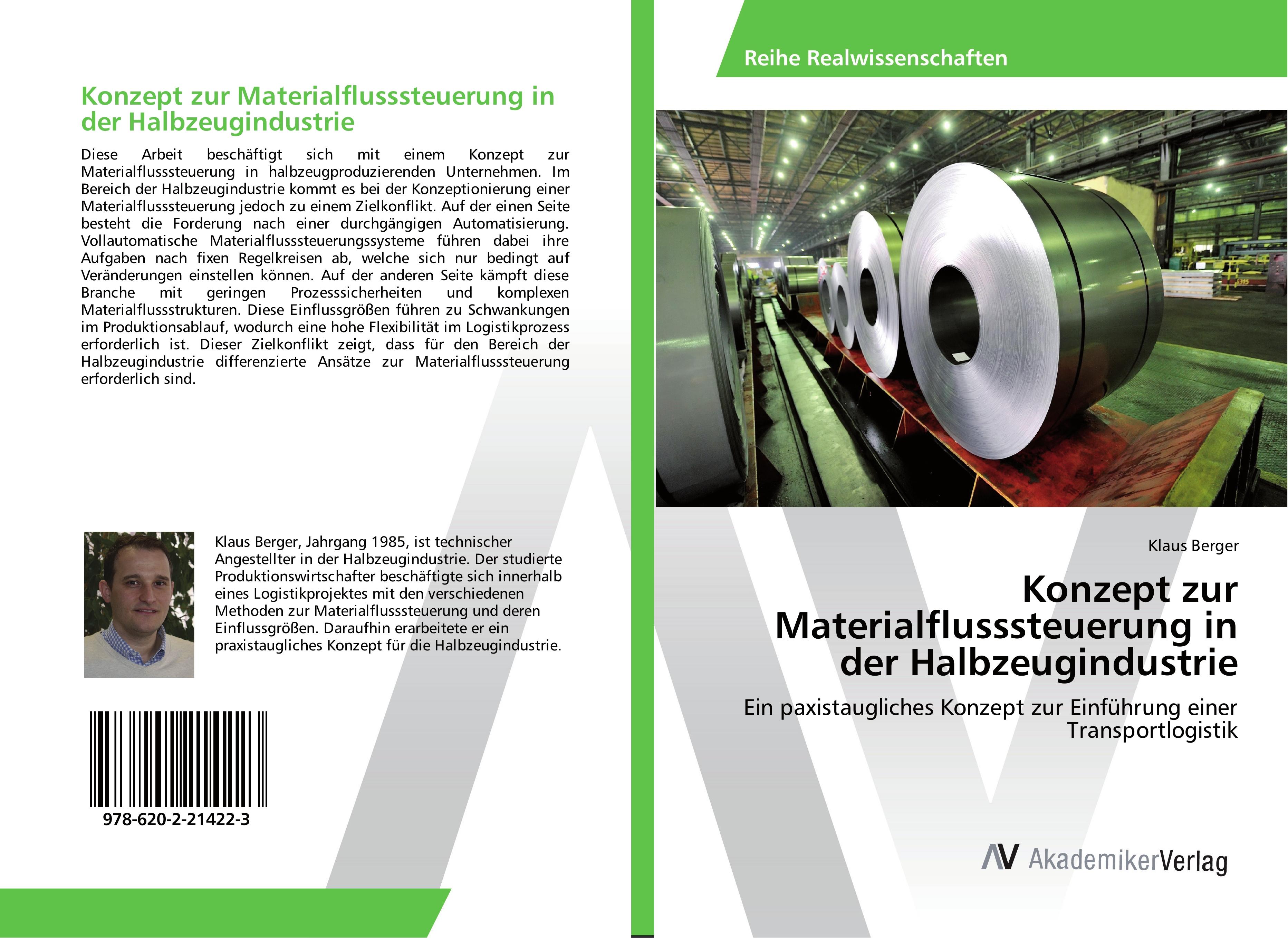Vorderes Coverbild Konzept zur Materialflusssteuerung in der Halbzeugindustrie