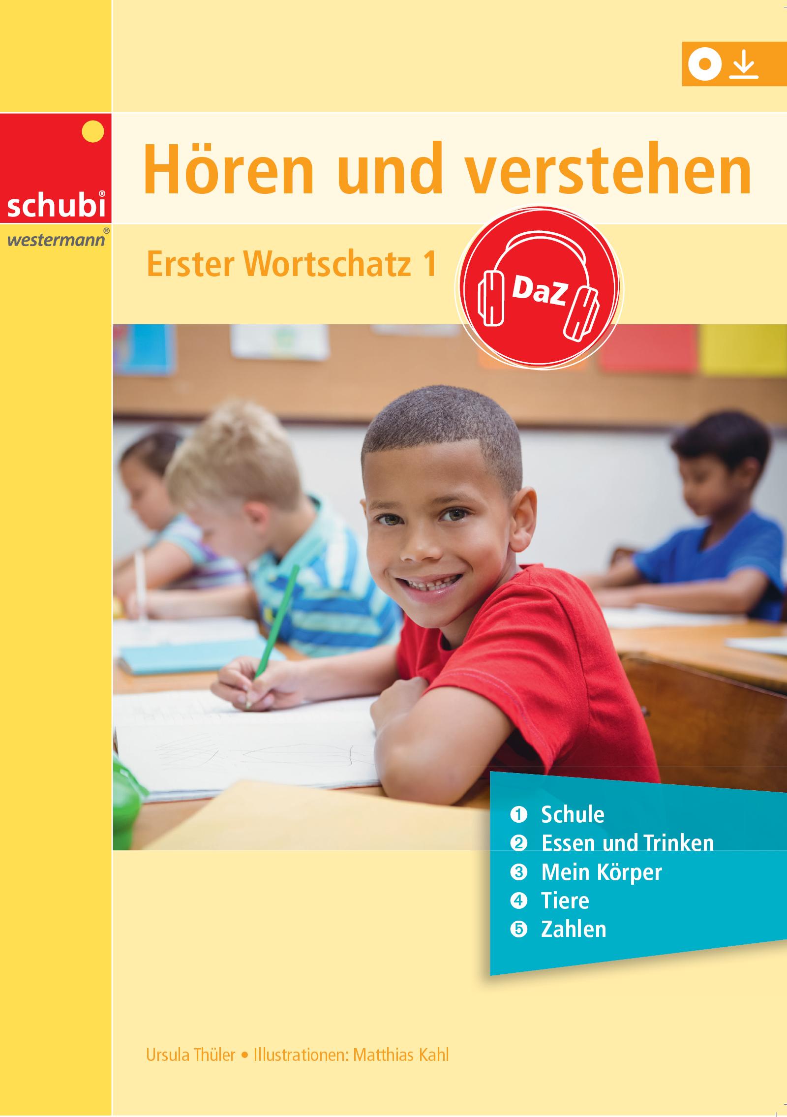 Vorderes Coverbild Hören und Verstehen DaZ. Erster Wortschatz Band 1