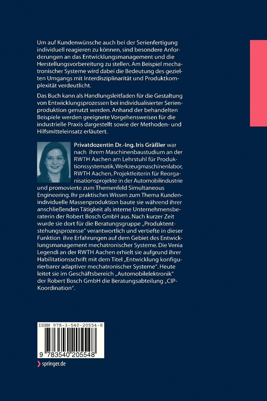 Rückseitencover Kundenindividuelle Massenproduktion