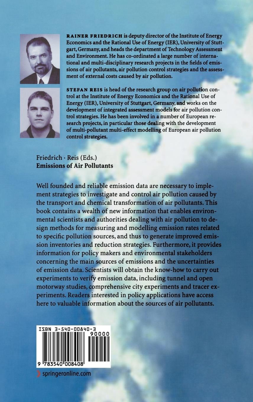 Rückseitencover Emissions of Air Pollutants