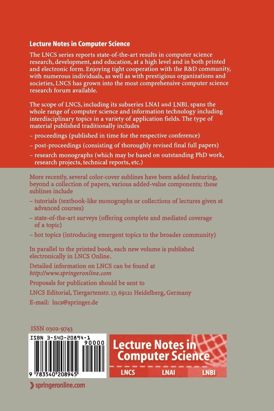 Rückseitencover Formal Approaches to Software Testing