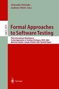 Vorderes Coverbild Formal Approaches to Software Testing