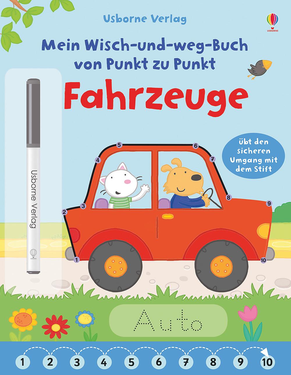 Vorderes Coverbild Mein Wisch-und-weg-Buch von Punkt zu Punkt: Fahrzeuge