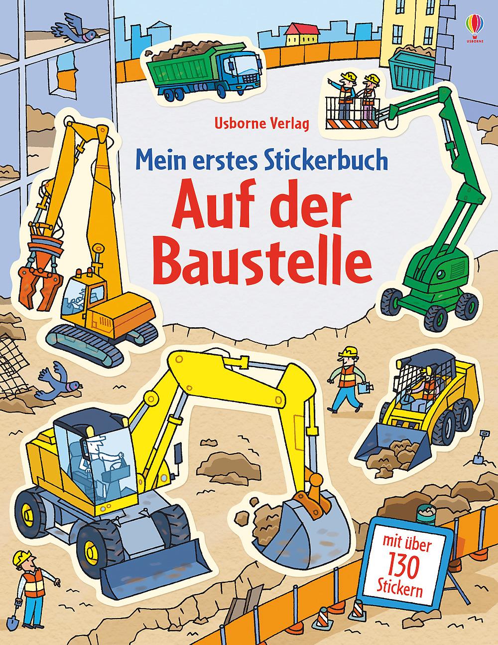 Vorderes Coverbild Mein erstes Stickerbuch: Auf der Baustelle