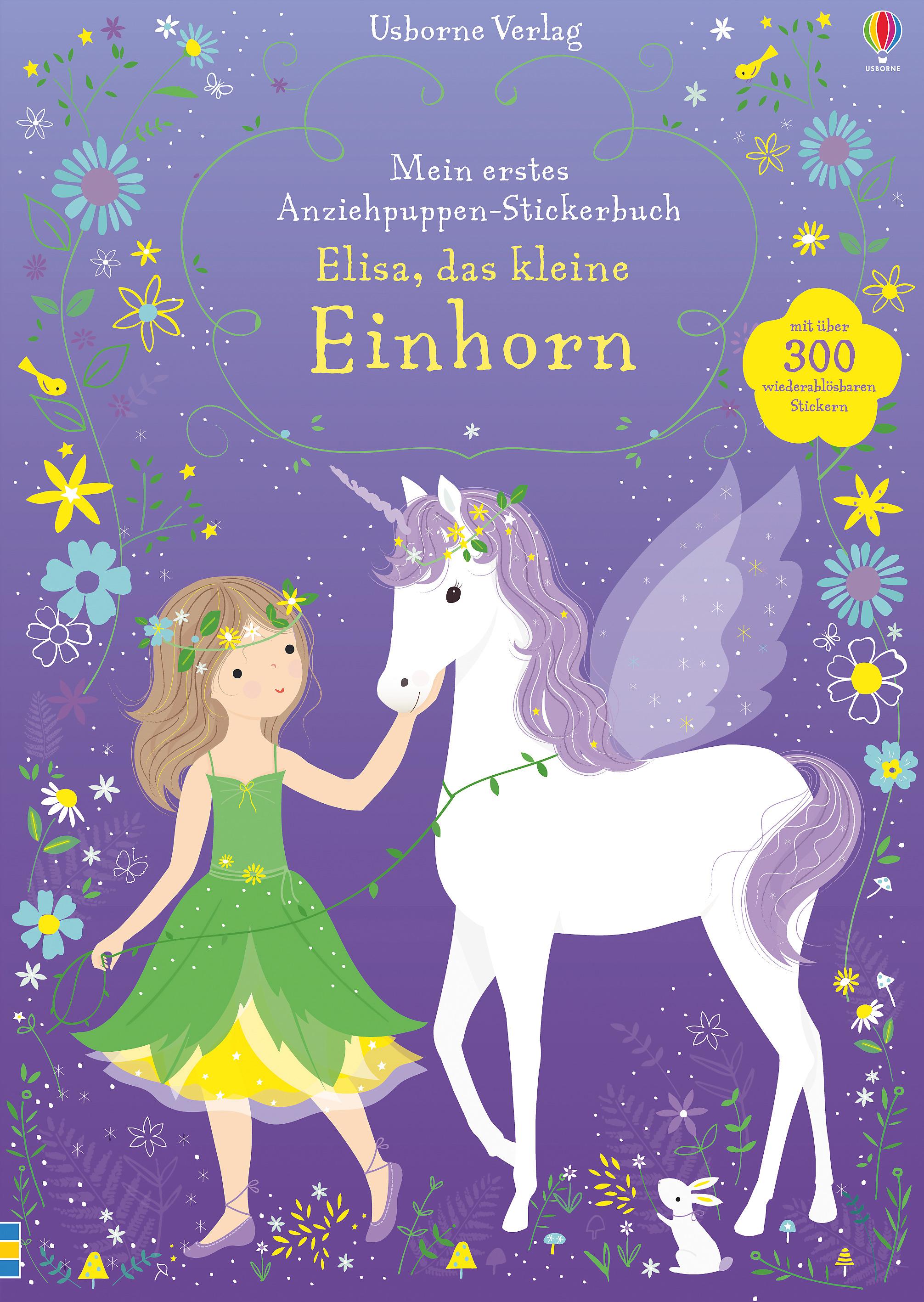 Vorderes Coverbild Mein erstes Anziehpuppen-Stickerbuch: Elisa, das kleine Einhorn