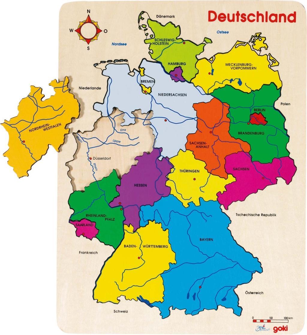 Vorderes Coverbild Einlegepuzzle Deutschland II