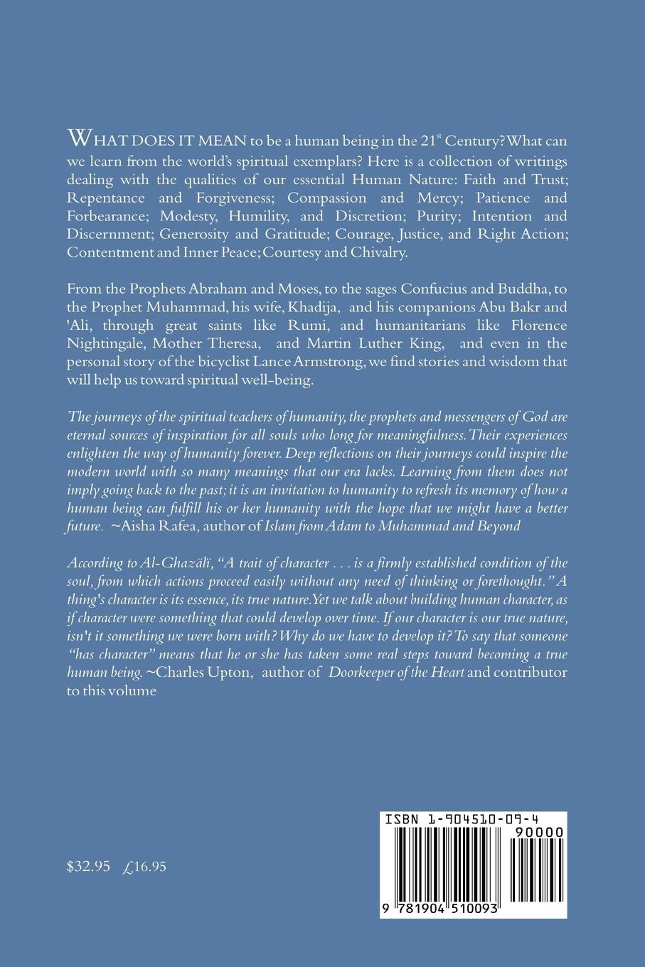 Rückseitencover The Book of Character: An Anthology of Writings on Virtue from Islamic and Other Sources