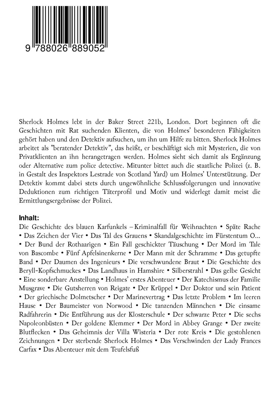 Rückseitencover Sherlock Holmes-Weihnachtsspecial
