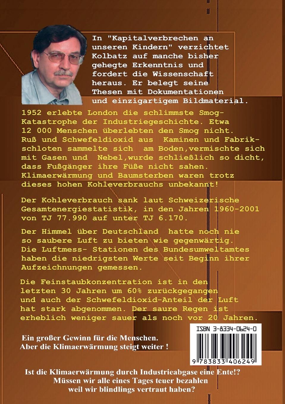 Rückseitencover Kapitalverbrechen an unseren Kindern
