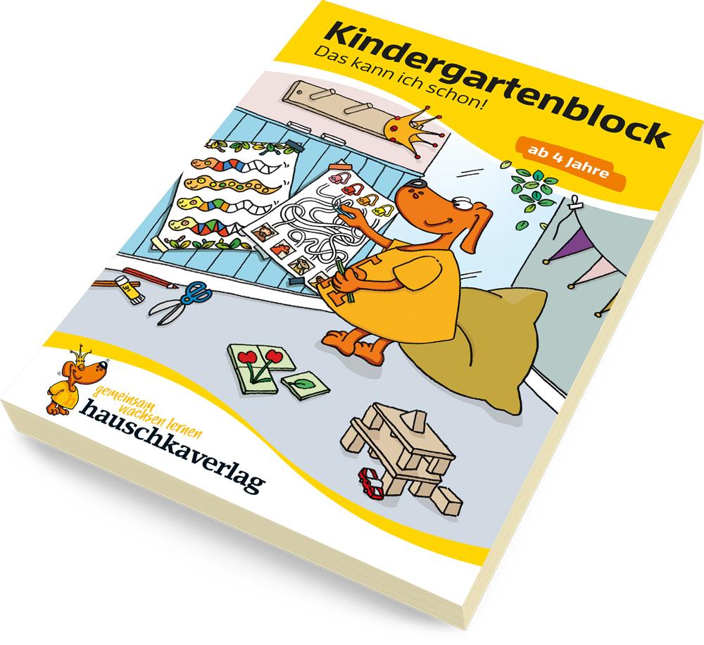 Beispielinhalt (Bild) Kindergartenblock - Das kann ich schon! ab 4 Jahre, A5-Block