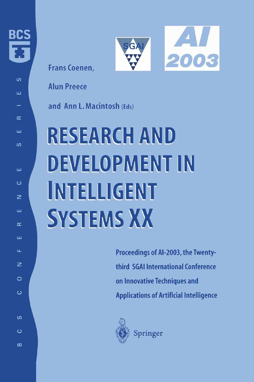 Vorderes Coverbild Research and Development in Intelligent Systems XX