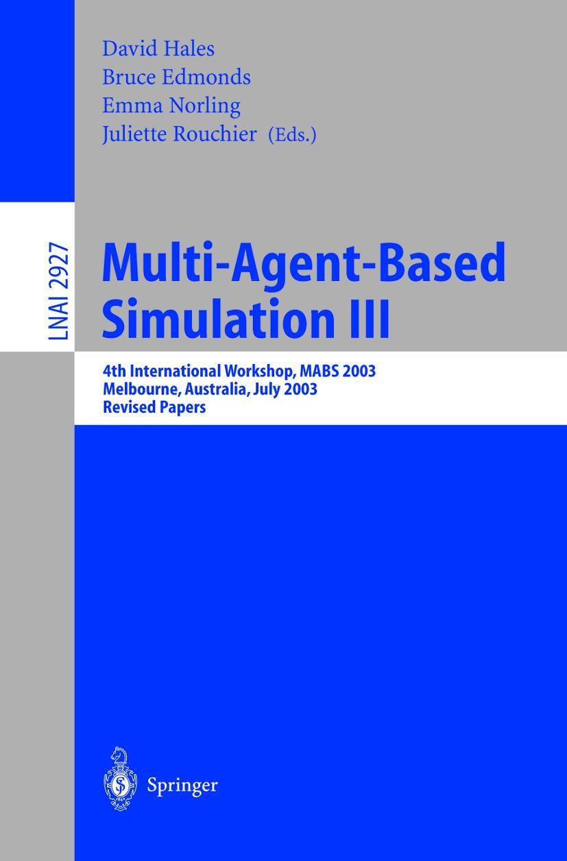Vorderes Coverbild Multi-Agent-Based Simulation III