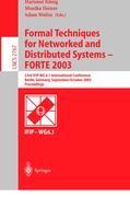 Vorderes Coverbild Formal Techniques for Networked and Distributed Systems - FORTE 2003