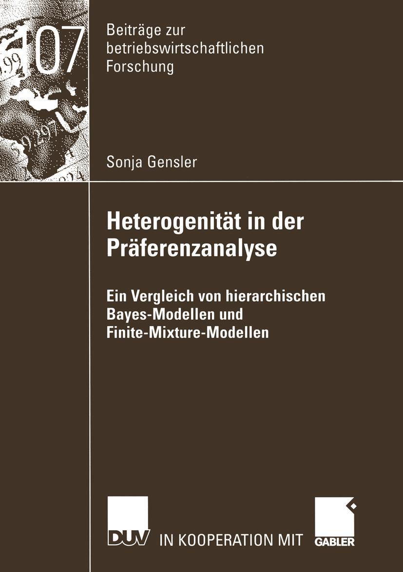 Vorderes Coverbild Heterogenität in der Präferenzanalyse