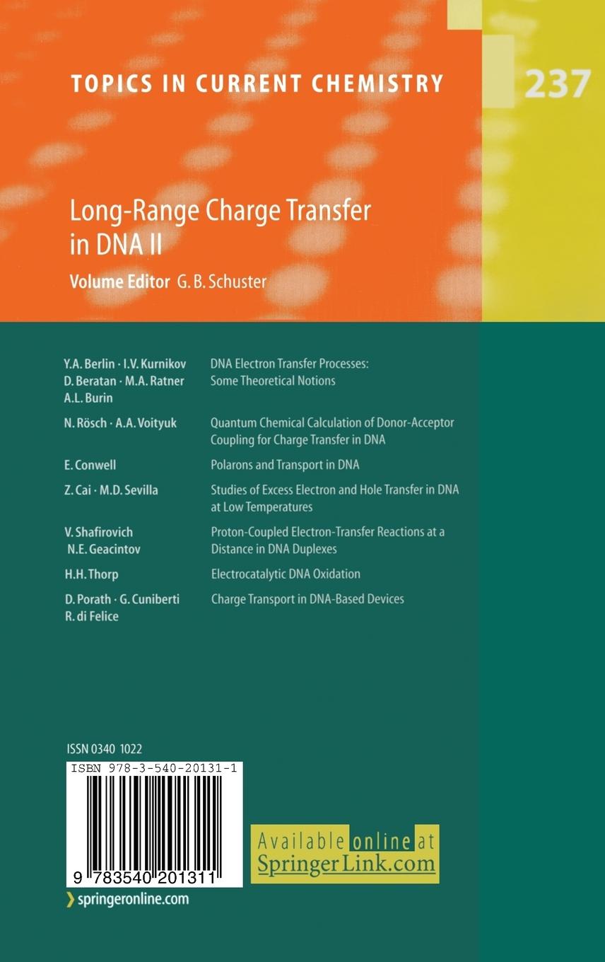 Rückseitencover Long-Range Charge Transfer in DNA II
