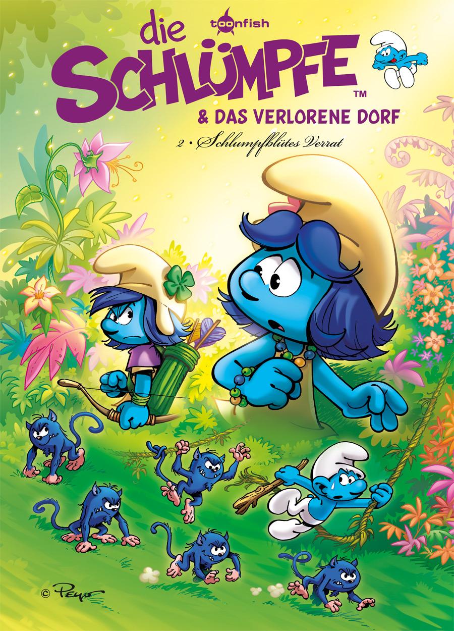 Vorderes Coverbild Die Schlümpfe und das verlorene Dorf. Band 2