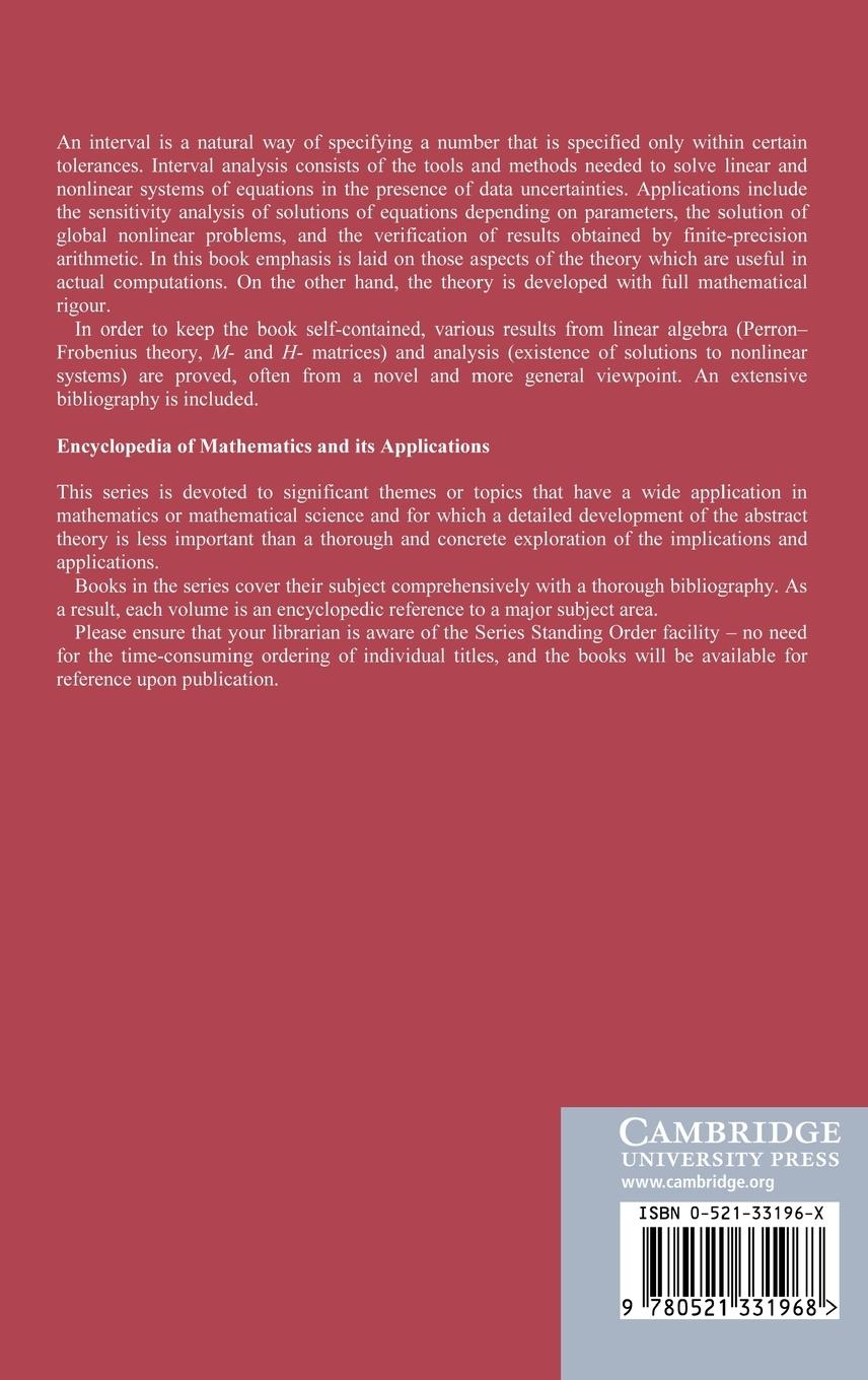 Rückseitencover Interval Methods for Systems of Equations