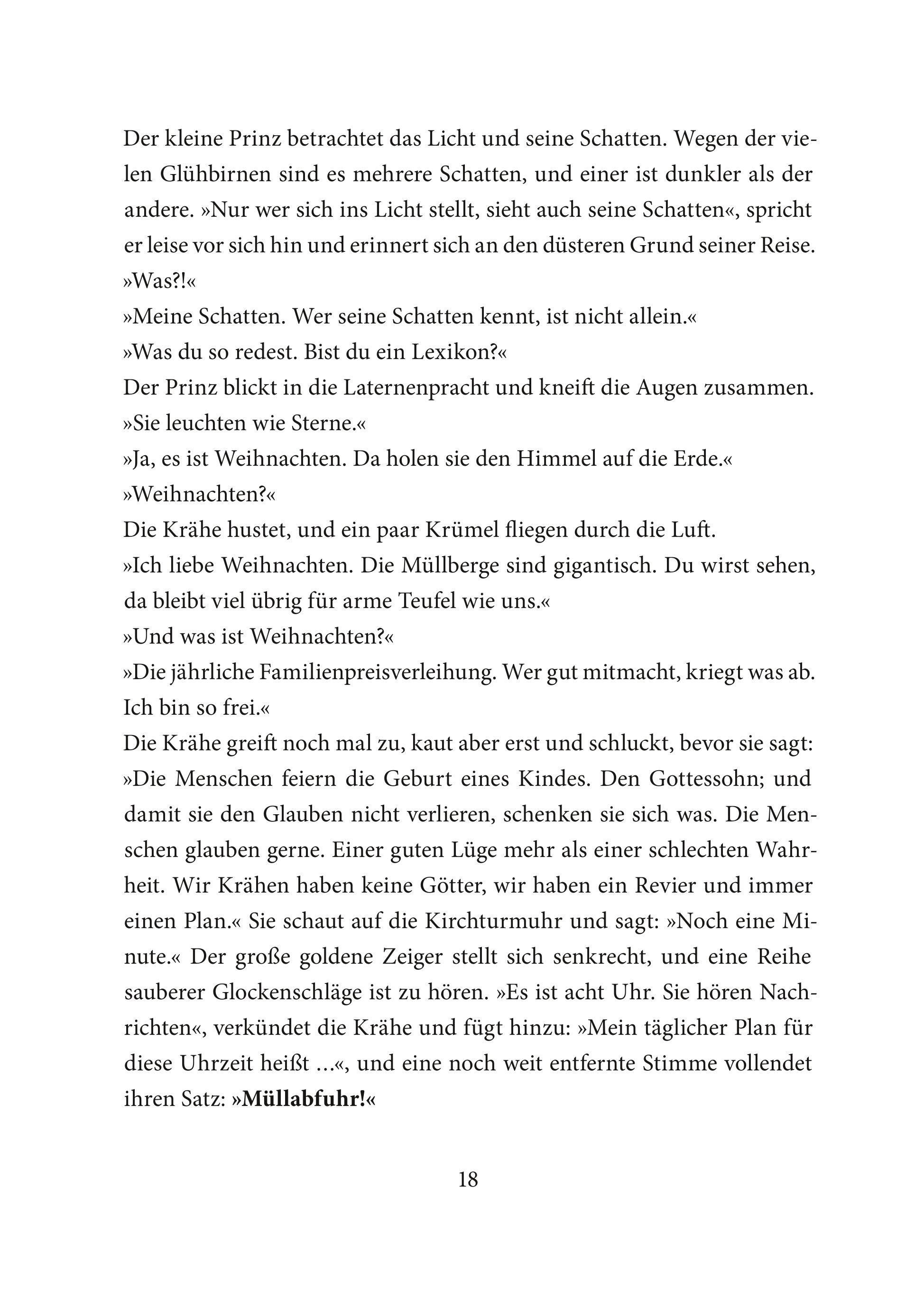 Beispielinhalt (Bild) Der Kleine Prinz feiert Weihnachten