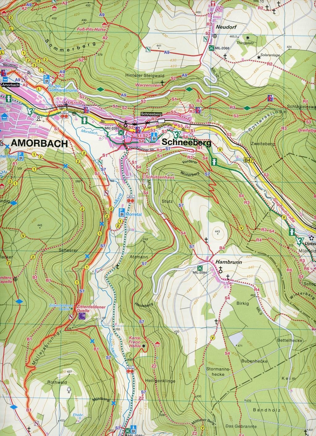 Beispielinhalt (Bild) Fränkischer Odenwald 1:20.000